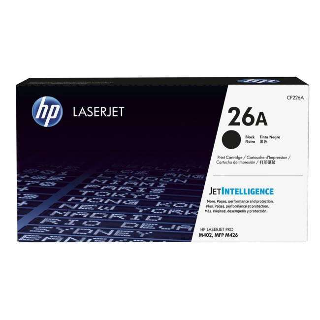 HP 26A (Yield 3,100 Pages) Black Original Toner Cartridge HP 26A (Yield 3,100 Pages) Black Original Toner Cartridge