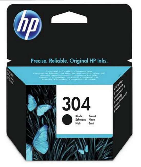 HP 304 (Yield 120 Pages) Black Original Ink Cartridge HP 304 (Yield 120 Pages) Black Original Ink Cartridge