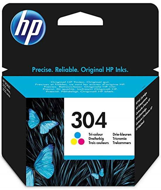 HP 304 (Yield 100 Pages) Tri-color Original Ink Cartridge HP 304 (Yield 100 Pages) Tri-color Original Ink Cartridge