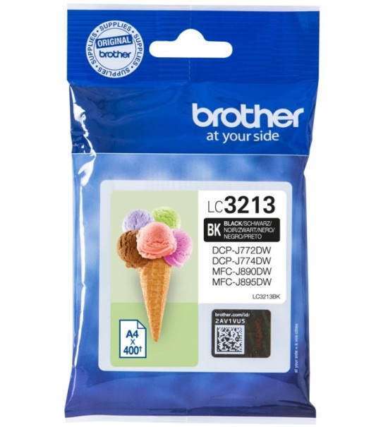 Brother LC3213BK (Yield: 400 Pages) Black Ink Cartridge Brother LC3213BK (Yield: 400 Pages) Black Ink Cartridge