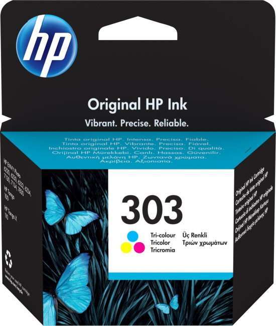 HP 303 (Yield 165 Pages) Original Ink Cartridge (Tri-colour) HP 303 (Yield 165 Pages) Original Ink Cartridge (Tri-colour)