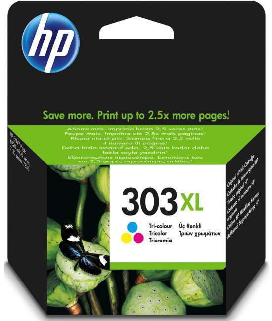 HP 303XL (Yield 415 Pages) High Yield Original Ink Cartridge (Tri-colour) HP 303XL (Yield 415 Pages) High Yield Original Ink Cartridge (Tri-colour)
