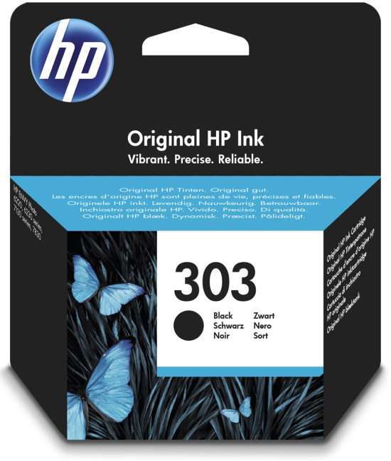 HP 303 (Yield 200 Pages) Original Ink Cartridge (Black) HP 303 (Yield 200 Pages) Original Ink Cartridge (Black)